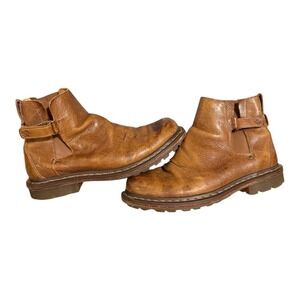 Rare and Vintage 90's Dr. Martens Men's Chelsea Boots With Strap Size 10 Rugged